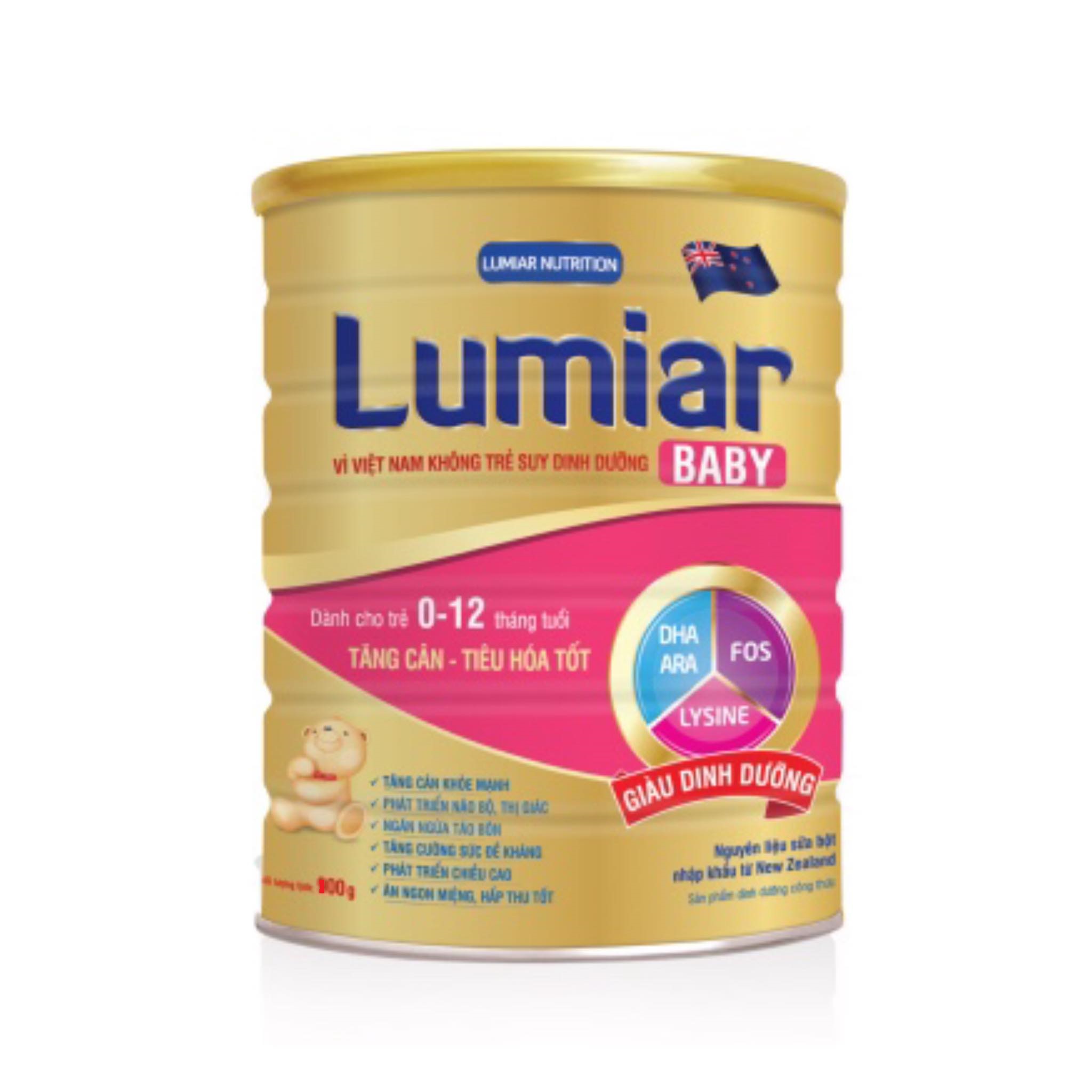 Combo 5 lon Sữa bột Lumiar Baby 0+ lon 800g - sản phẩm dành cho trẻ tăng cân, tiêu hoá tốt
