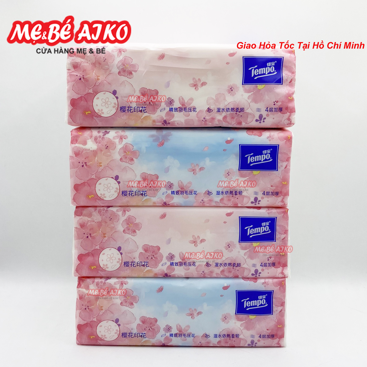 Khăn Giấy Rút Cao cấp Tempo - 4 Lớp Bền Dai, An Toàn Cho Da