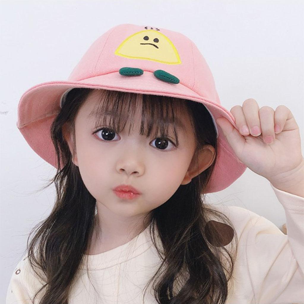 UV Protection Hat for Kids Pink+Beige