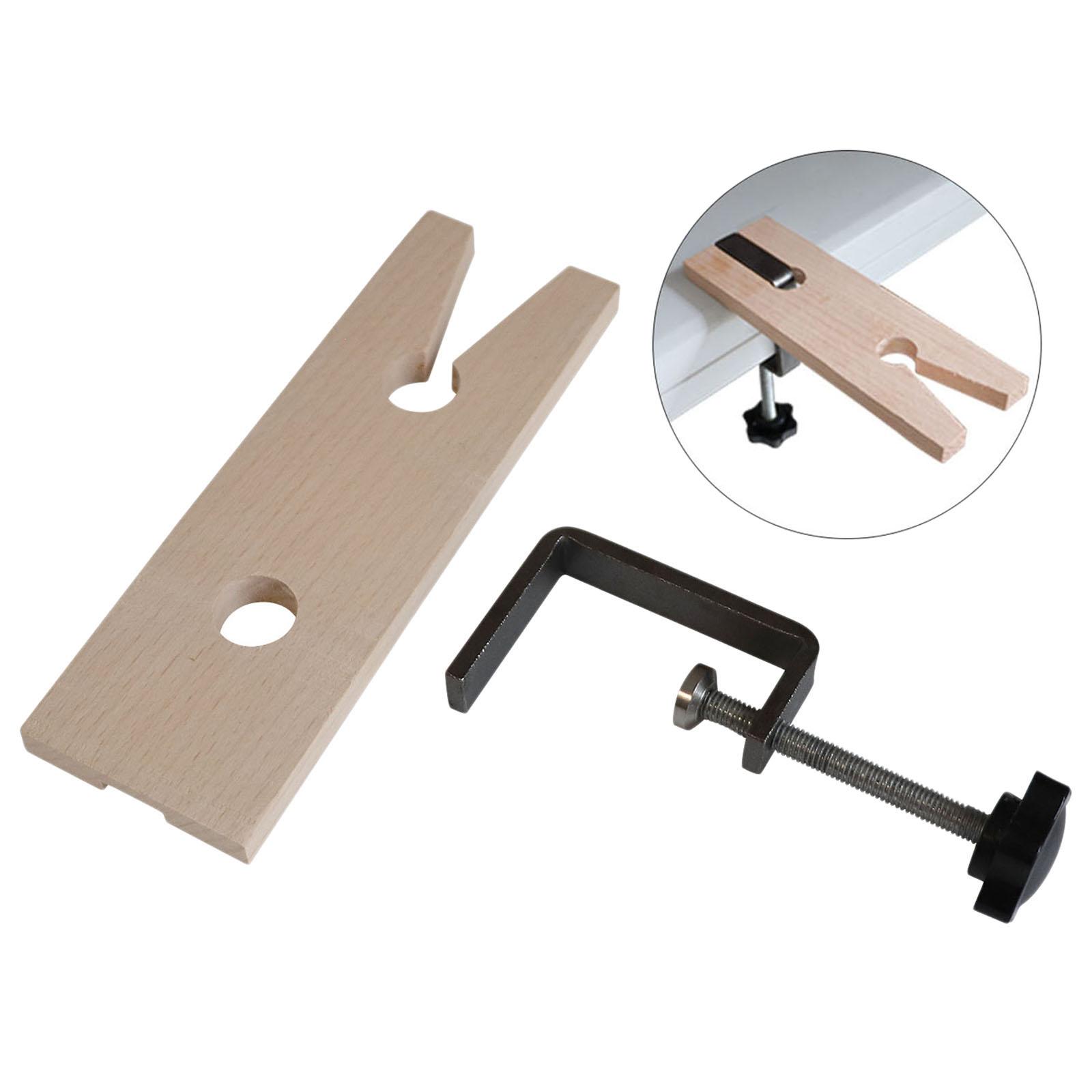 Hardwood Bench Pin Vice Clamp Jewellers Jewellery V Slot Watch Repair Tool