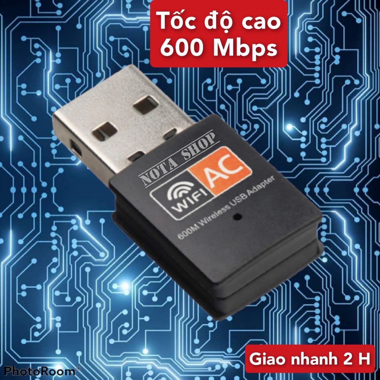 [CÓ SẴN] USB WIFI 5G, tốc độ cao 600Mbps, thu sóng WIFI chuẩn AC cho máy bàn pc laptop