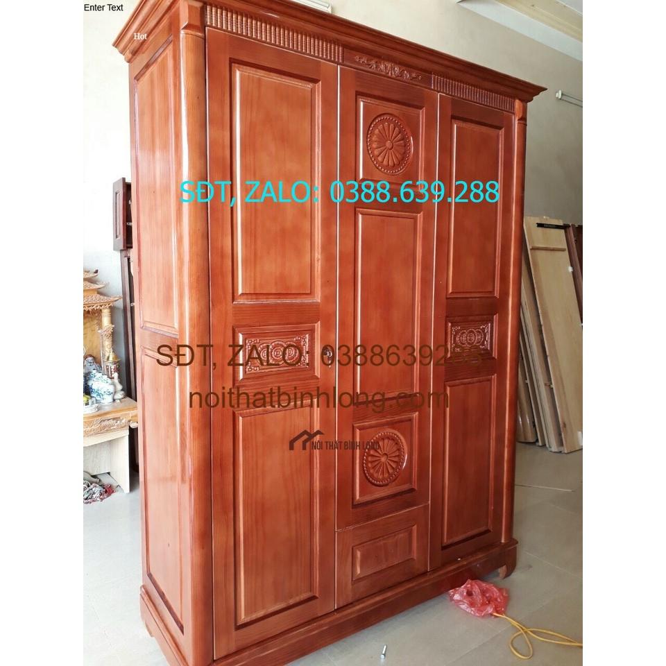 Tủ quần áo gỗ xoan đào