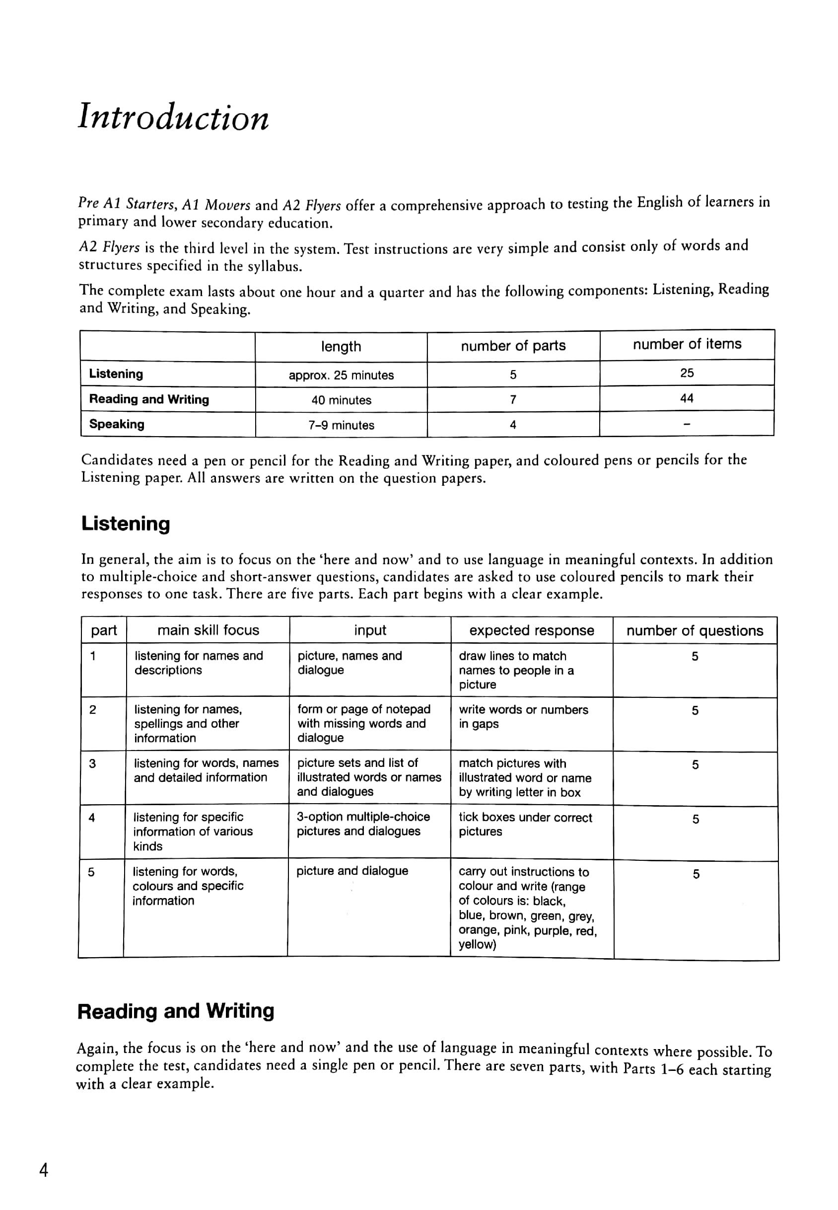 A2 Flyers 3 Answer Booklet: Authentic Examination Papers