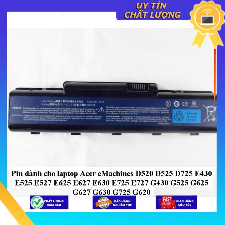 Pin dùng cho laptop Acer eMachines D520 D525 D725 E430 E525 E527 E625 E627 E630 E725 E727 G430 G525 G625 G627 G630 G725 - Hàng Nhập Khẩu  MIBAT654