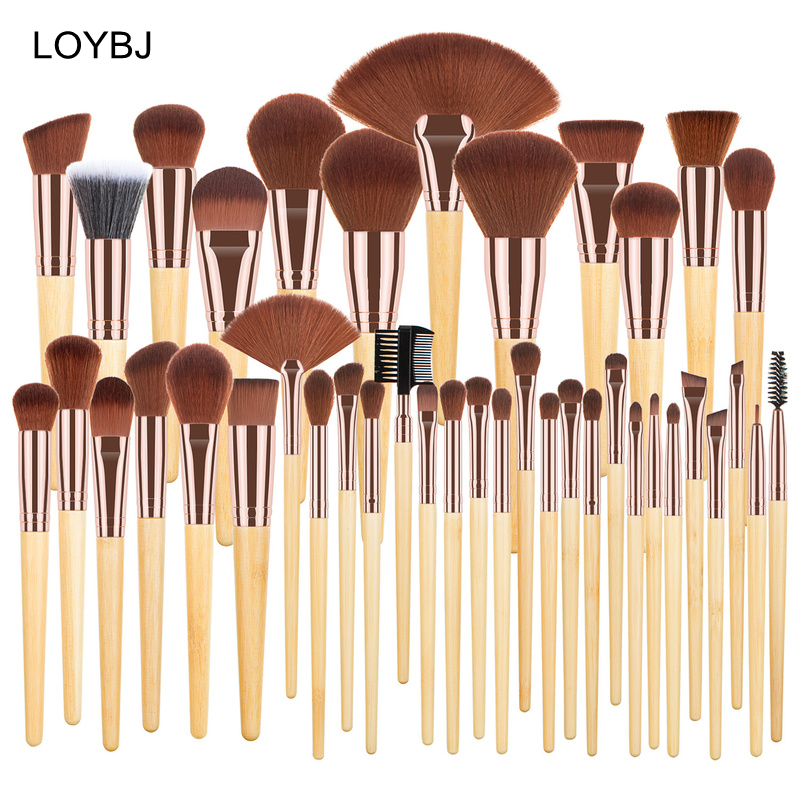 LOYBJ Mới Trang Điểm Bộ Chuyên Nghiệp Cosmeitic Dụng Cụ Cắm Bàn Chải Kem Nền Bột Đường Viền Mắt Lông Mày Bút Kẻ Mắt Mi