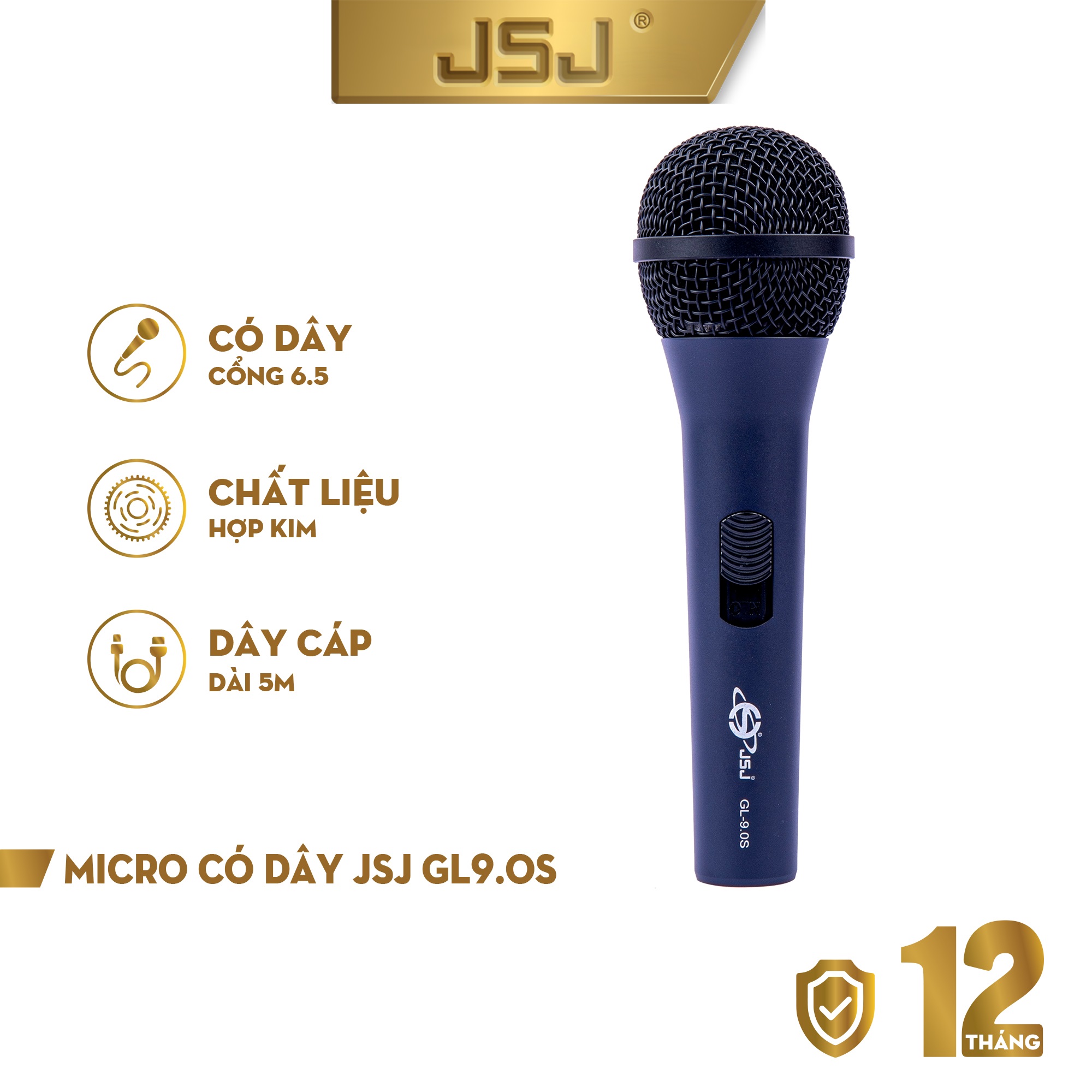 Micro Karaoke Có Dây  JSJ-GL-9.0 S Hàng Chính Hãng