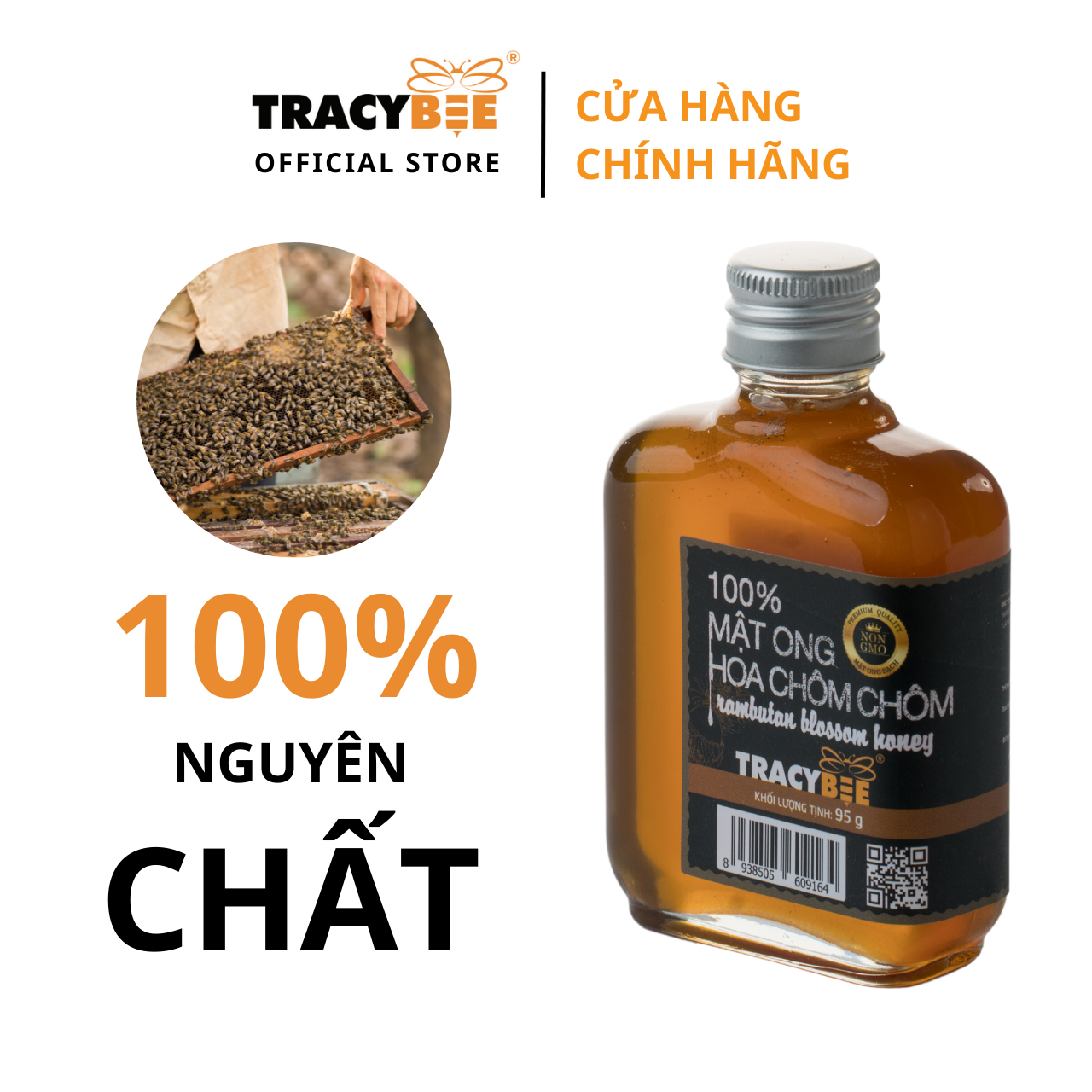 Hình ảnh Mật ong chôm chôm Tracybee 95gr