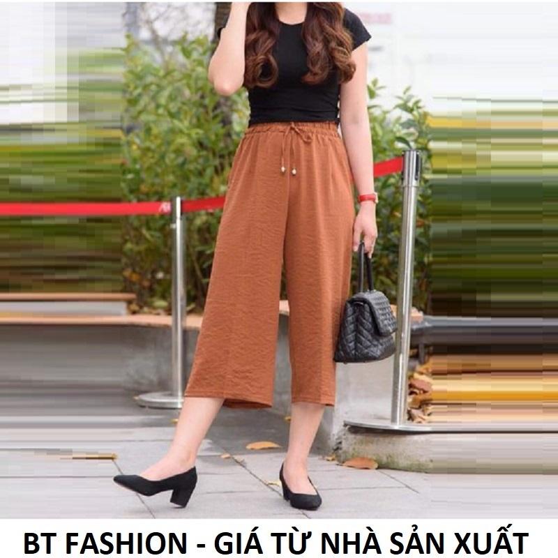 Quần Dài Đũi Không Nhăn - Ống Rộng Thời Trang Mới BT Fashion + Hình Thật