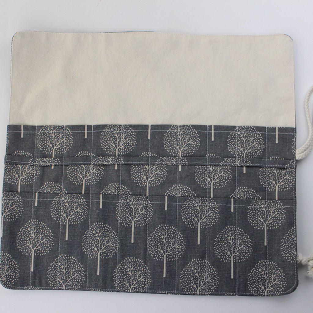Vintage Chinese Style Canvas Packing Bag For Storage Brush