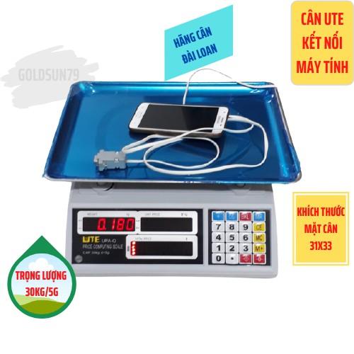 Cân điện tử tính tiền UTE 30kg/5g bán hàng siêu thị