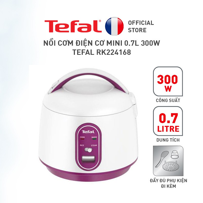 Nồi cơm điện cơ Tefal 0.7L - Thương hiệu Pháp - RK224168- Hàng chính hãng