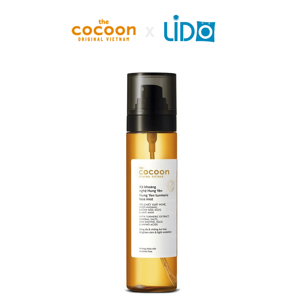 Xịt khoáng Nghệ Hưng Yên Cocoon 130ml làm sáng da và cấp ẩm thuần chay