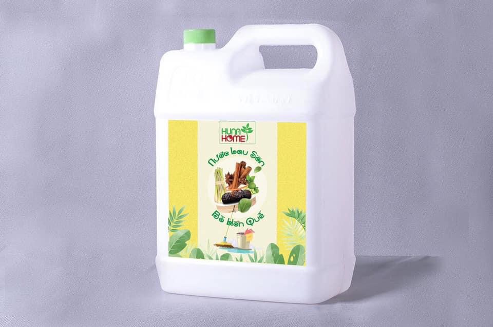 Nước lau sàn enzyme bồ hòn quế Huna'shome can 5 lít