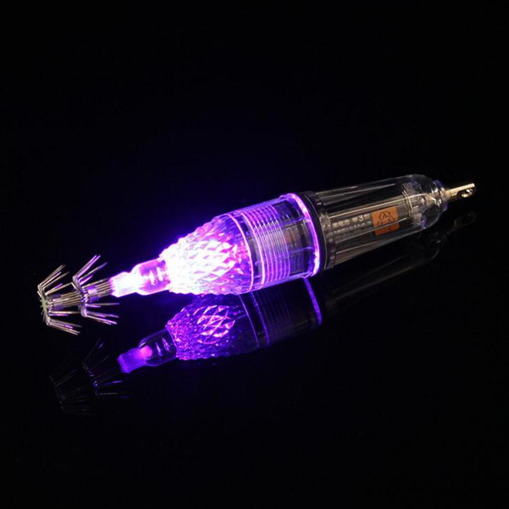 2Pcs LED Underwater Light Fishing Bait Lure, Deep Drop LED Light Waterproof Underwater Lamp Attractive Light Attracting Bait Lure