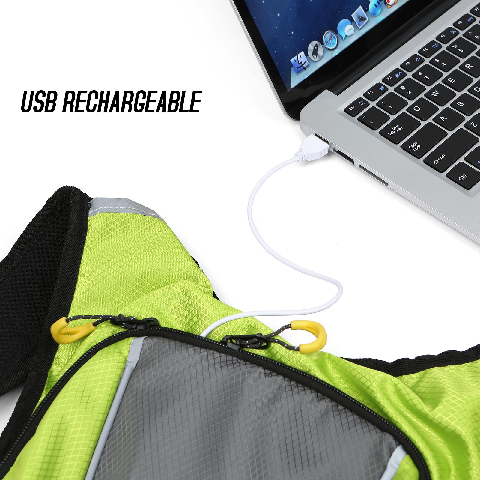 Áo Vest Balo Bền Siêu Nhẹ Chống Nước Ipx5 Phù Hợp Cắm Trại Thể Thao Ngoài Trời Leo Núi Có Đèn Led Báo Hiệu An Toàn Điều Khiển Từ Xa Không Dây