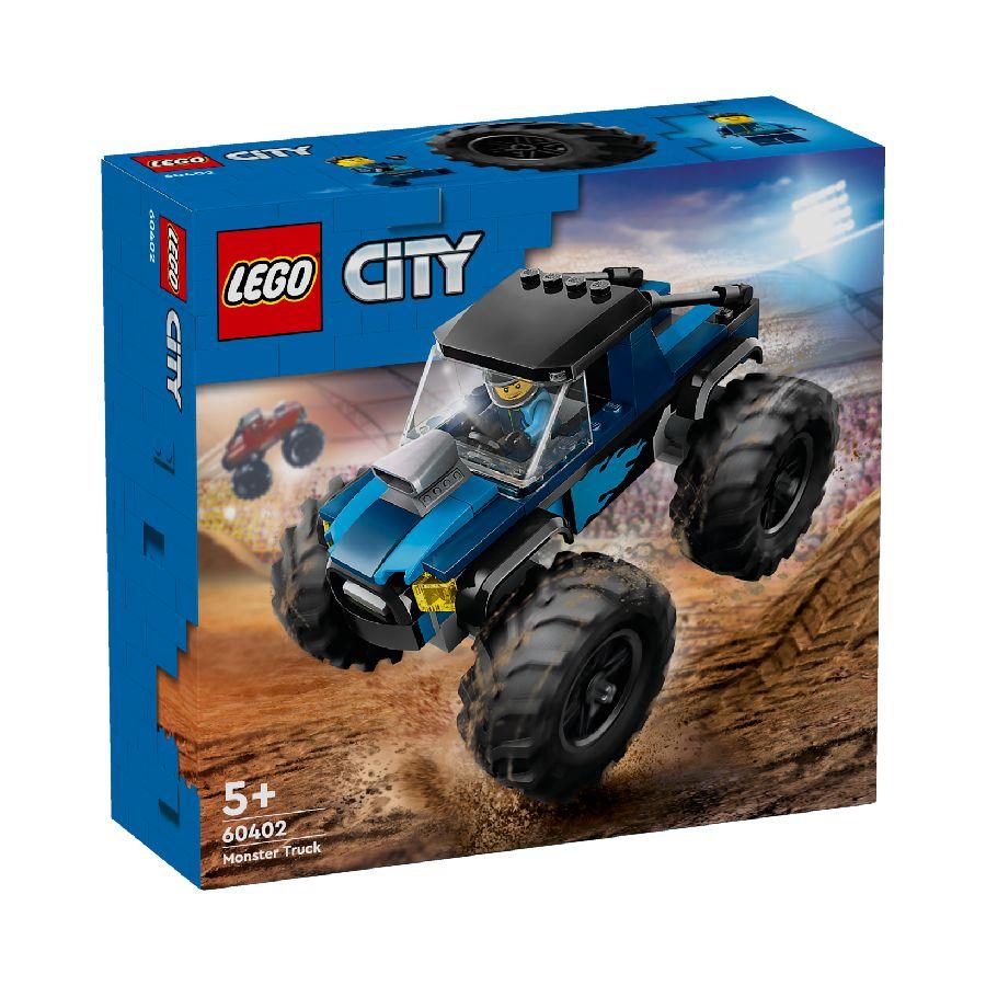 Đồ Chơi Lắp Ráp Chiến Xe Monster Xanh Dương - Blue Monster Truck - Lego City 60402 (148 Mảnh Ghép)