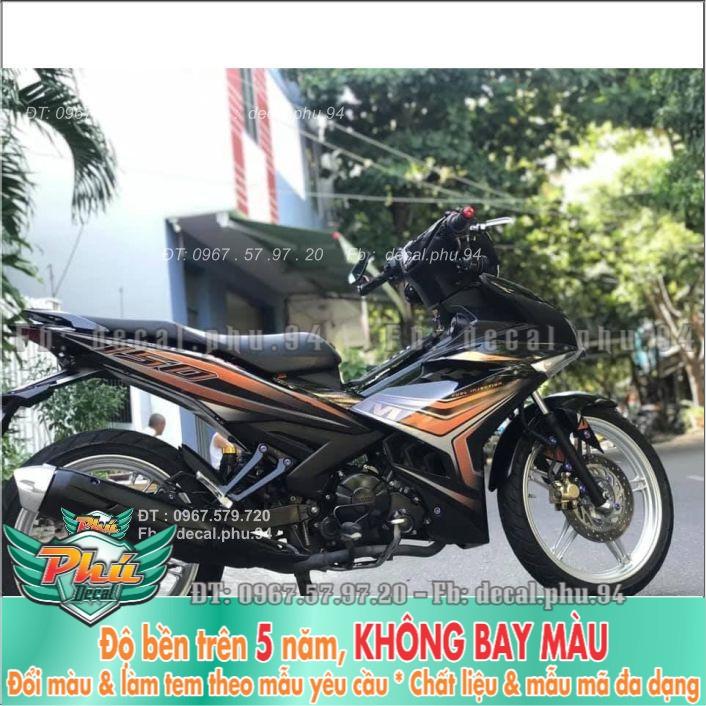 Tem rời Exciter 150 Cam đen