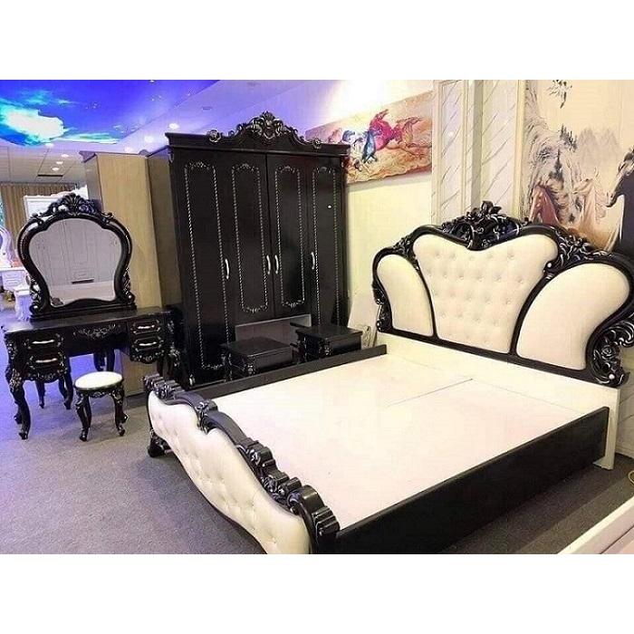combo bộ giường tủ tân cổ điển 04
