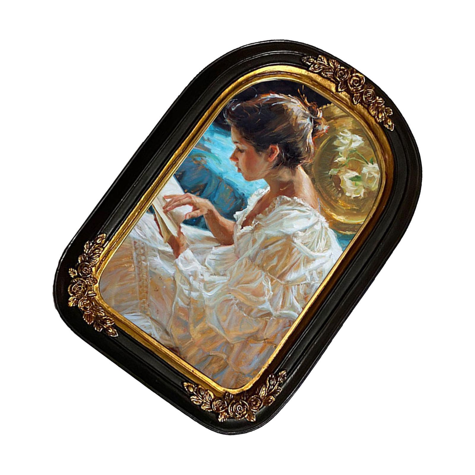 Retro Resin Photo Display Frame Tabletop Wall Hanging for Family Portrait
