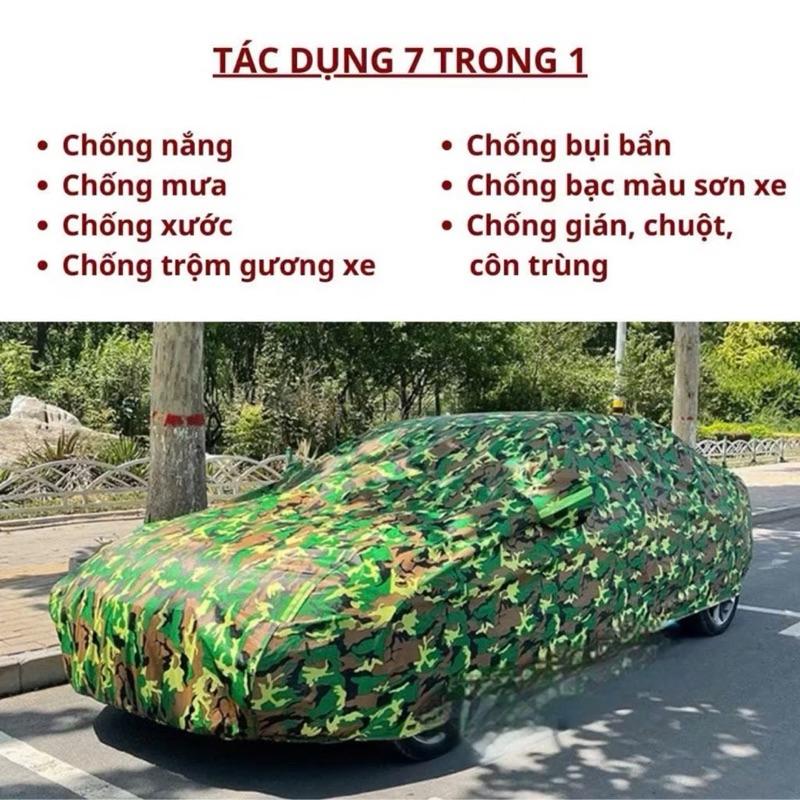 Bạt phủ xe ô tô vải Dù rằn ri chất liệu polyester siêu bền cao cấp chống xước,chống nắng,chống nước