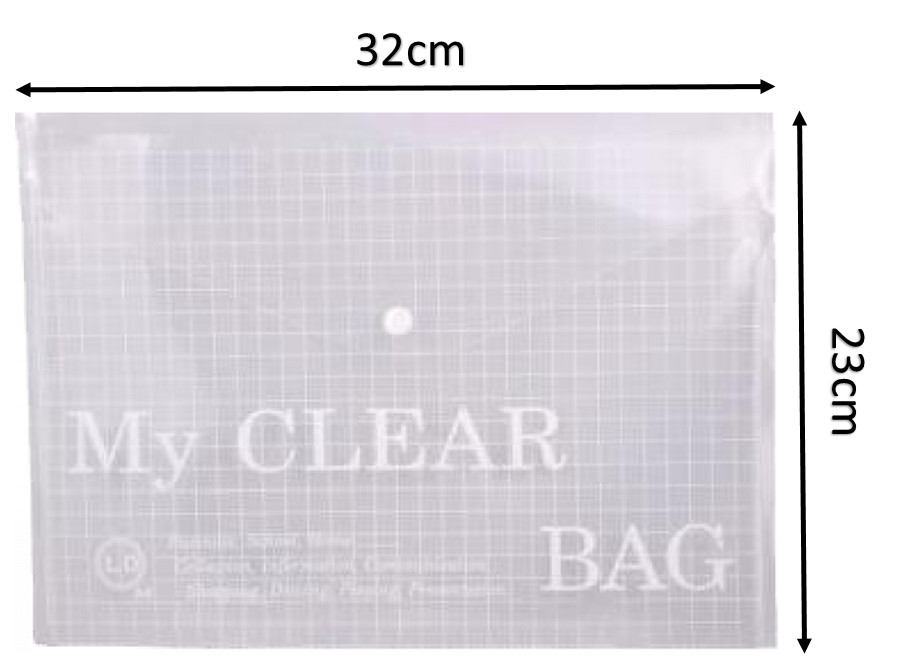 BỘ BÌA NÚT A4 MY CLEAR (12cái/ xấp)