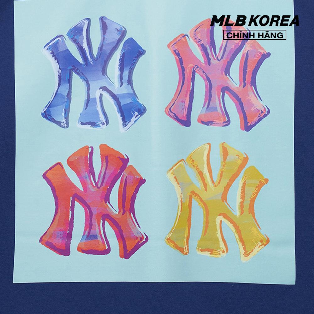 MLB - Áo thun unisex cổ tròn tay ngắn phối logo trẻ trung 3ATSL0233-50NYL