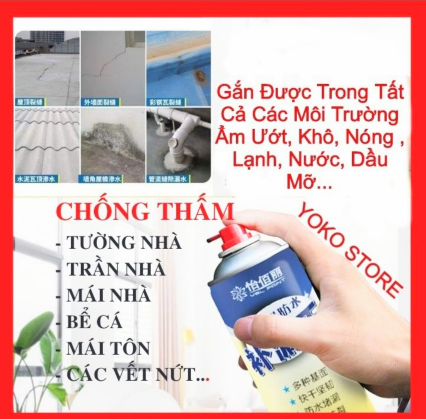 1 CHAI SƠN XỊT SIÊU CHỐNG THẤM XỊT MỌI THỨ TIỆN DỤNG HÀNG LOẠI TỐT