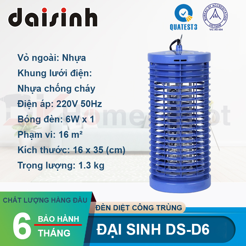 Đèn Diệt Côn Trùng Đại Sinh DS-D6