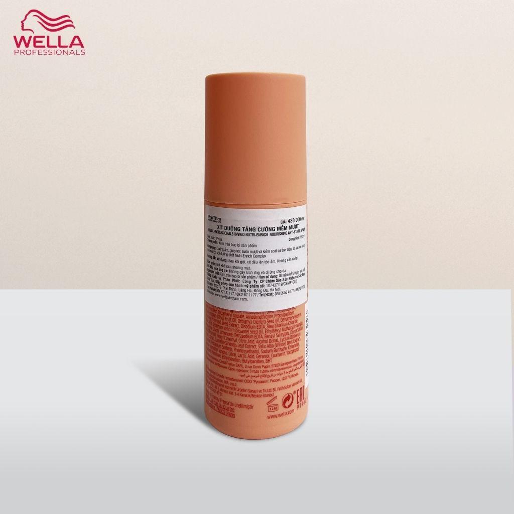 Xịt Dưỡng Tóc Wella Invigo Tăng Cường Dưỡng Chất, Phục Hồi Tóc Khô Xơ Nutri Enrich Nourishing Anti-Static Spray 150ml