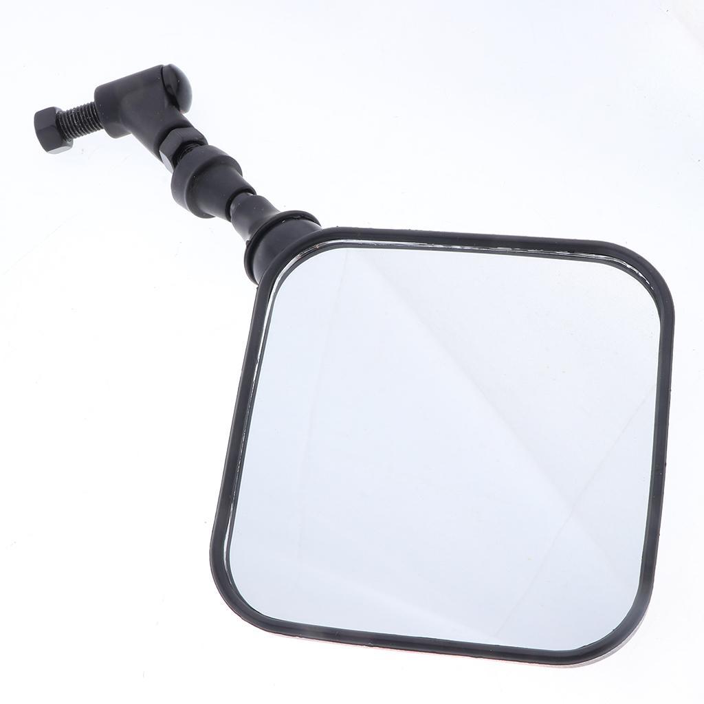 2 Pieces Colorful Rear View Side Mirrors Universal suit for Motorcycle Cruiser Chopper ATV Scooter, Black