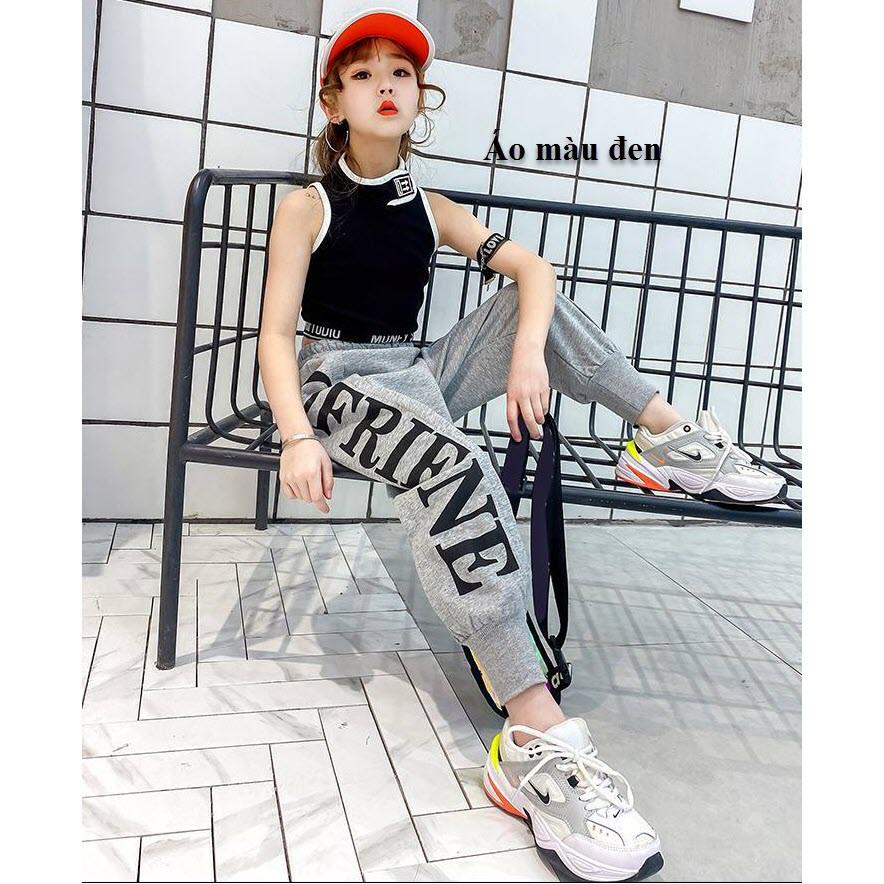 Áo thun bé gái, kiểu sport body ôm, lửng ba lỗ, phong cách thể thao - Xưởng may - Gia Khang