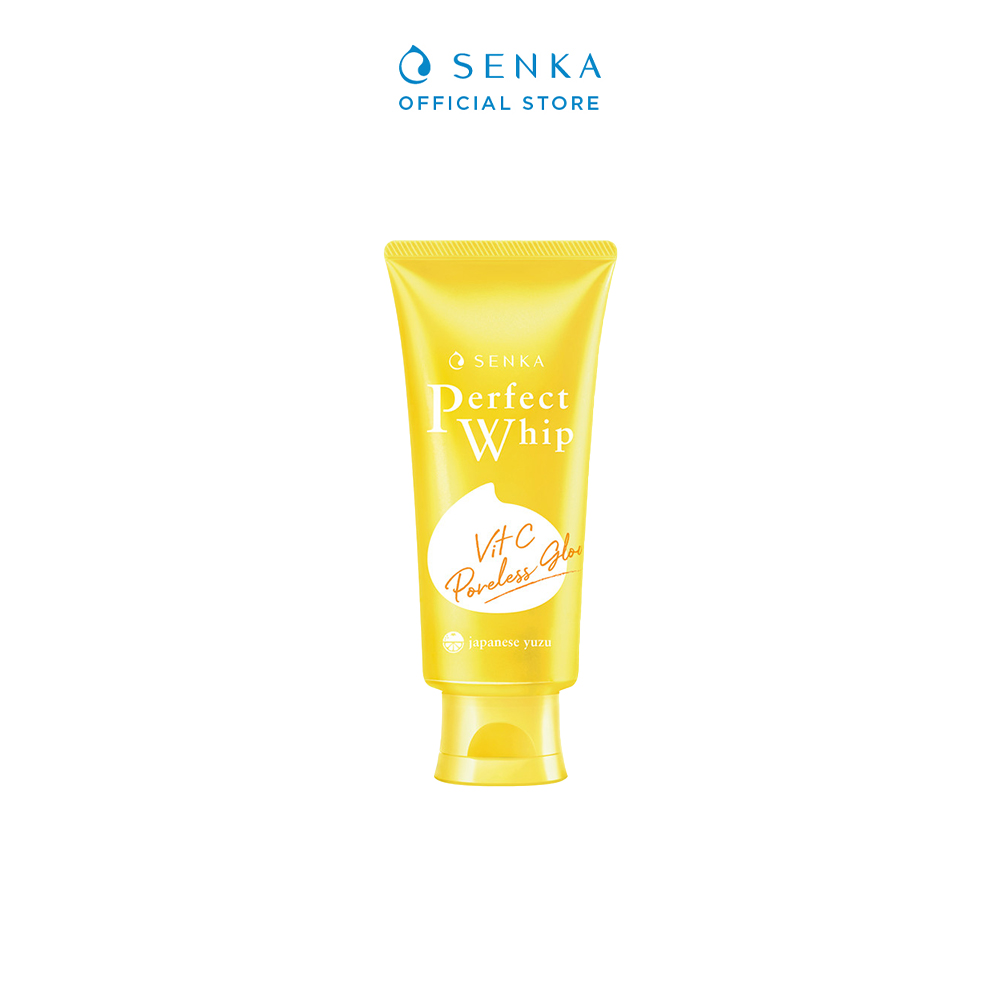 Combo 2 Sữa Rửa Mặt Vit C Dưỡng Sáng Mờ Thâm Senka 100gx2