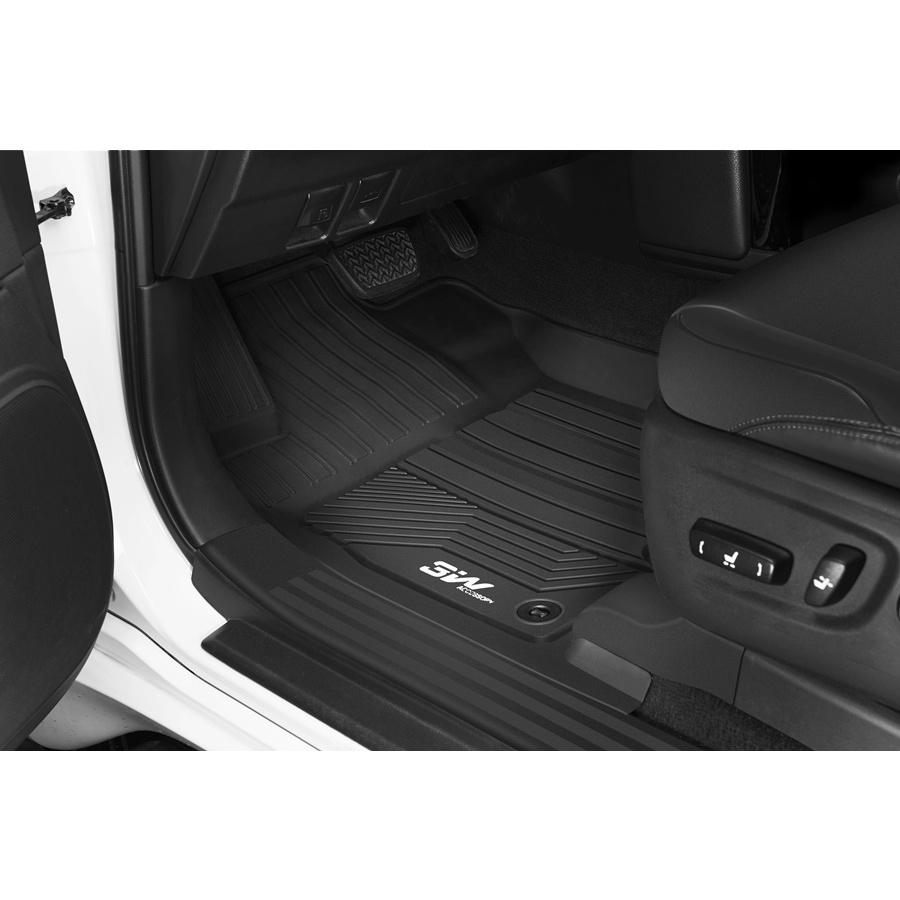 Thảm lót sàn xe ô tô TOYOTA NEW CAMRY 2018- 2022+ Nhãn hiệu Macsim 3W chất liệu nhựa TPE đúc khuôn cao cấp màu đen màu b