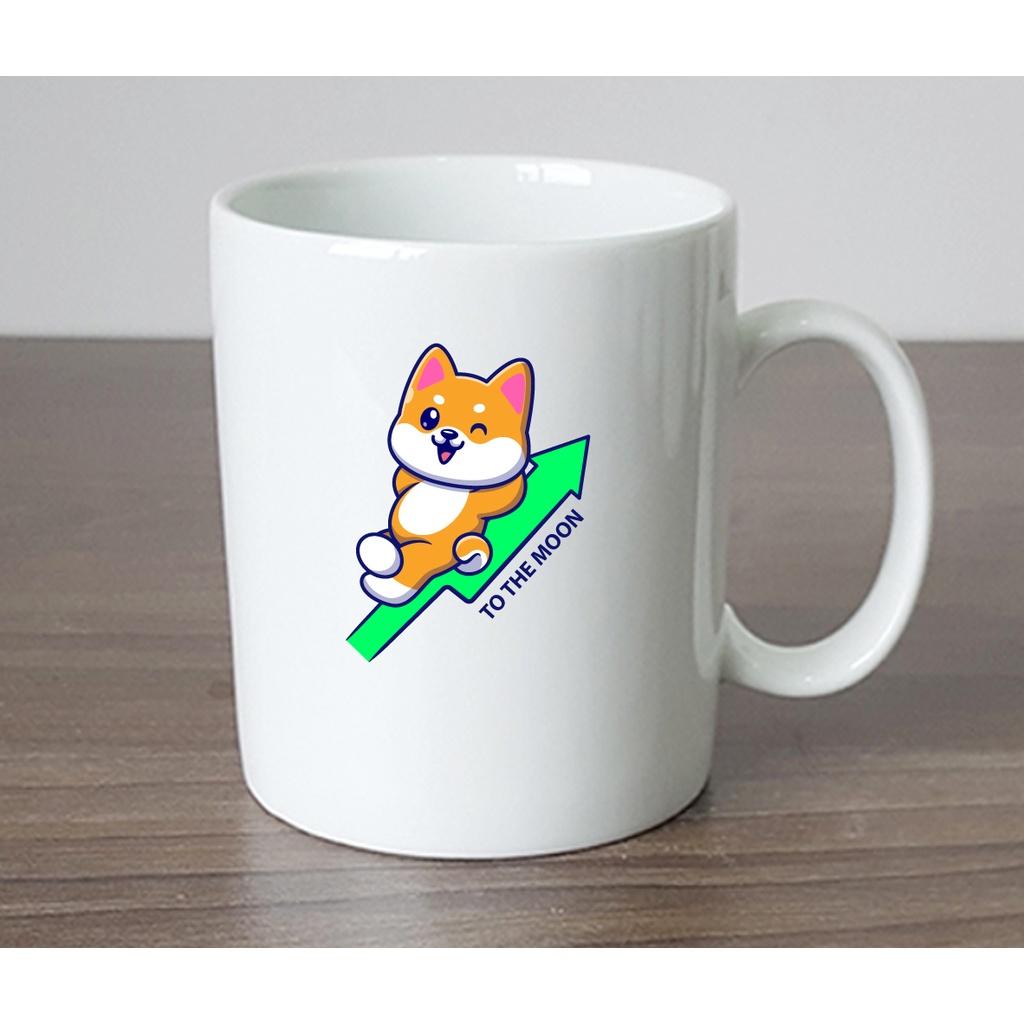 Ly Sứ Có Quai Họa Tiết Hình Đồng Coin SHIBA INU - In hình lên ly sứ, cốc theo yêu cầu của bạn - IN HÌNH LỚP, CÔNG TY