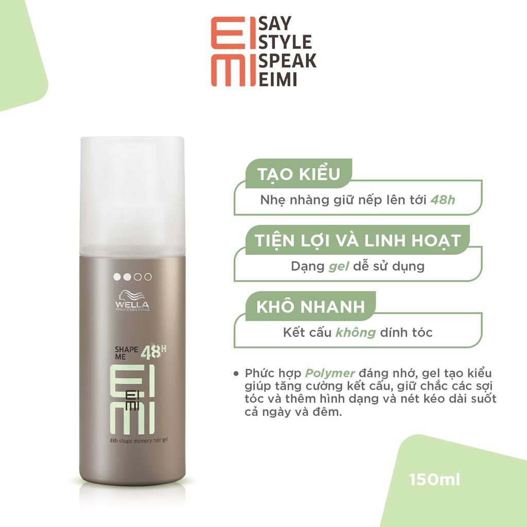 Gel Tạo Kiểu Và Duy Trì Wella EIMI Giữ Nếp Chuyên Nghiệp Shape Me Hair Gel 150ml