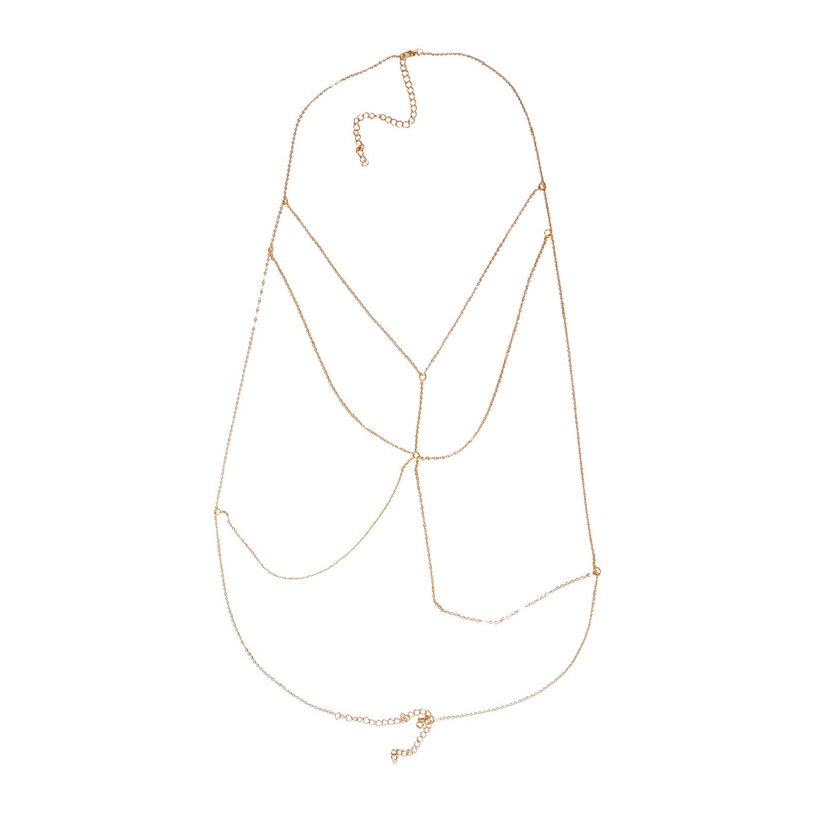 Crystal Bikini Bra Body Chain Popular Multi-Layer Jewelry Chains for Wedding Girls