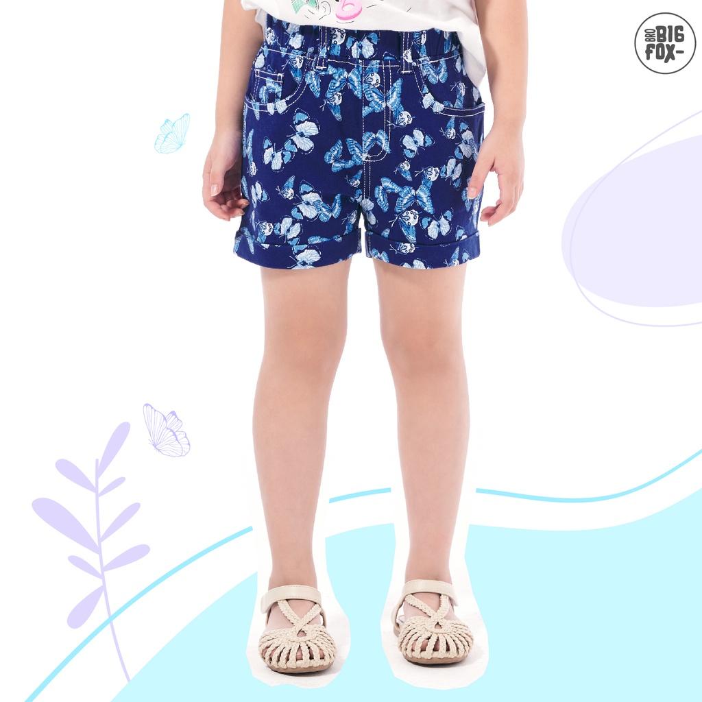 Quần Short KAKI Cho Bé Gái MissMeow Tới Size Đại. Quần Short Kaki Hoa BG Gấp Gấu 7-11