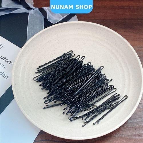 Set 50 cây kẹp tăm màu đen bóng loại đẹp đơn giản dễ sử dụng Nunam Shop