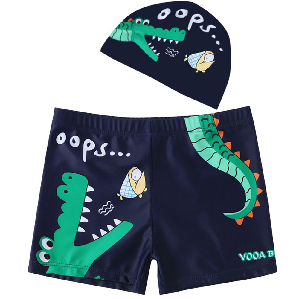 Combo quần + nón bơi cho bé hình cá sấu thoải mái ngộ nghĩnh Cleacco - Hàng chính hãng
