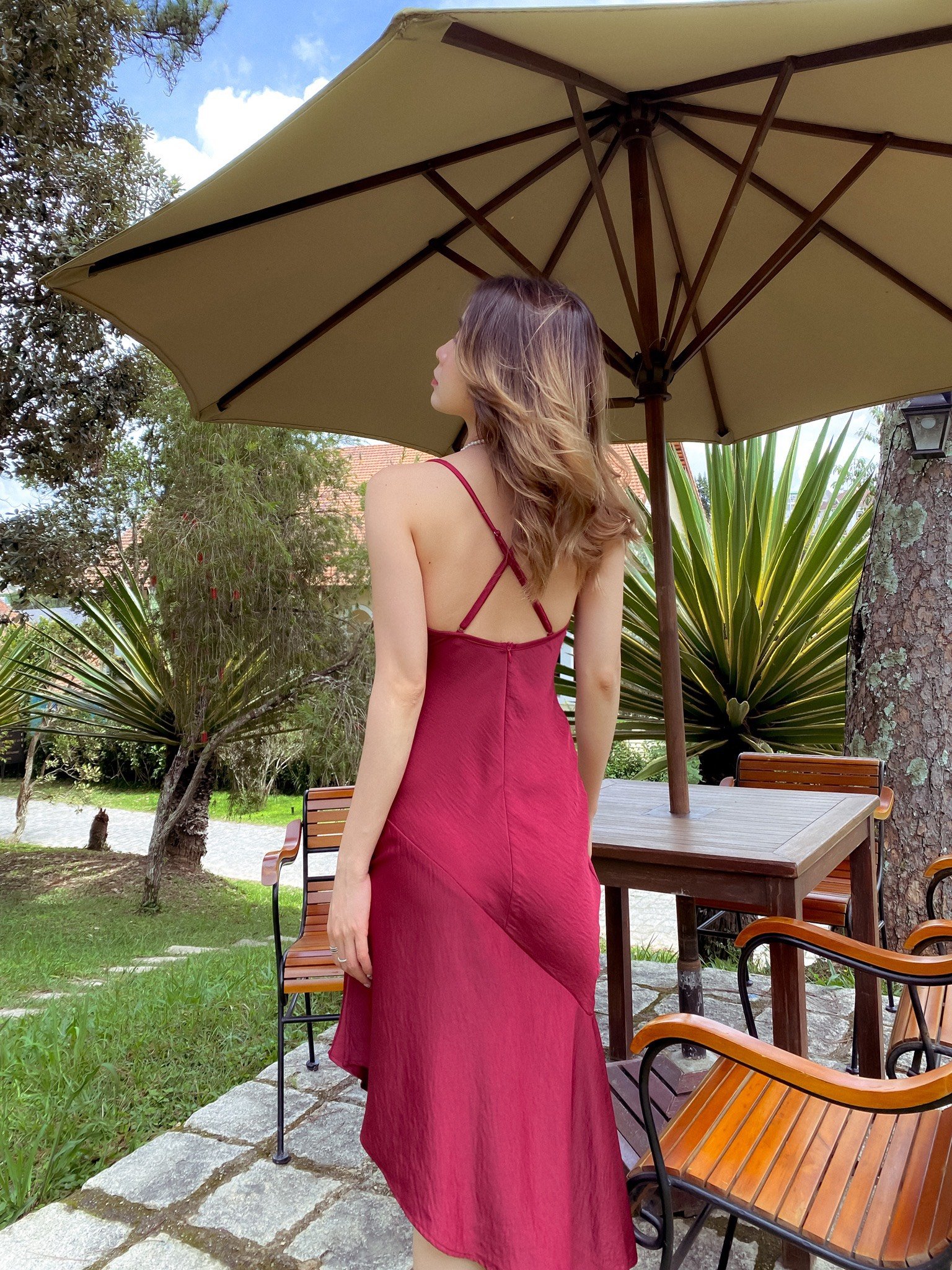 Đầm lụa hai dây Poppy dress Gem Clothing SP060715