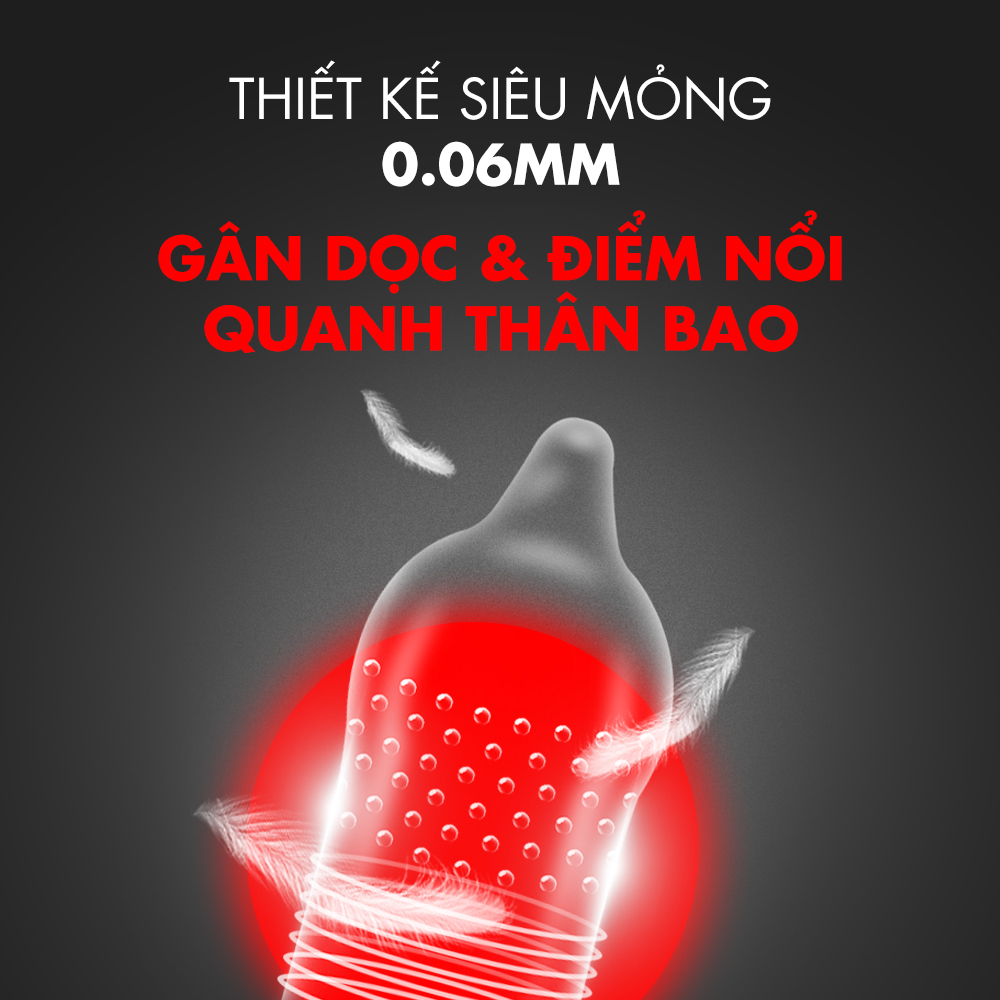 Bao cao su Shell Performax 6 in 1 - Kéo dài thời gian