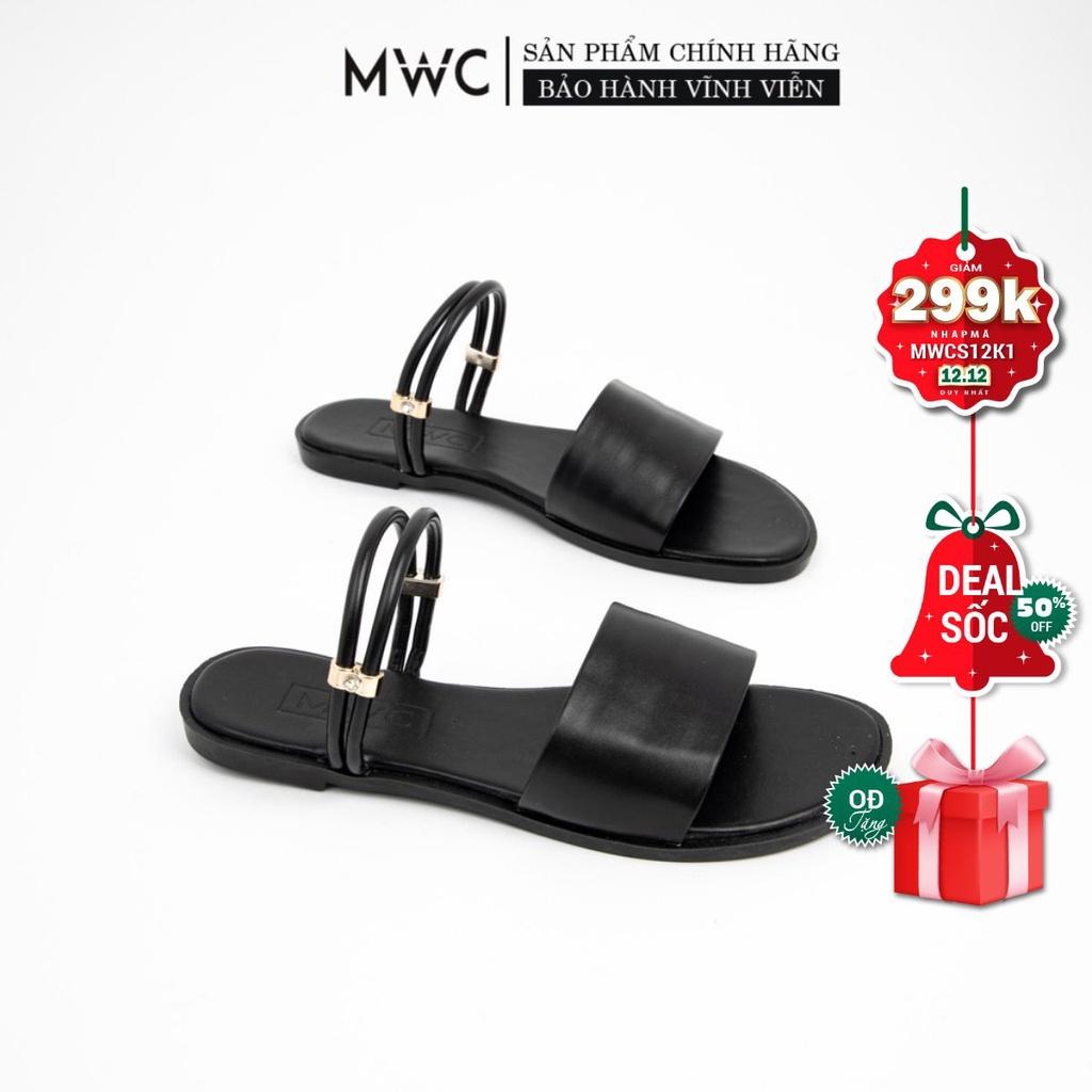 GIÀY SANDAL NỮ THỜI TRANG MWC - GIÀY SANDAL ĐẾ BỆT QUAI NGANG SIÊU XINH SIÊU HOT NUSD- 2525
