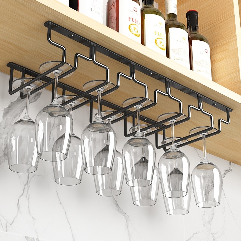 Giá Treo Ly Rượu Quầy Bar 5-10 Ly Chất Liệu Hợp Kim Cao Cấp - Hàng Nhập Khẩu