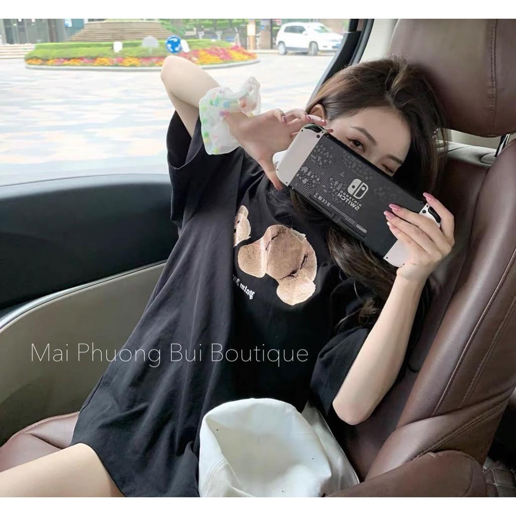 Áo Thun Rộng Gấu Nâu Tay Lỡ UNISEX