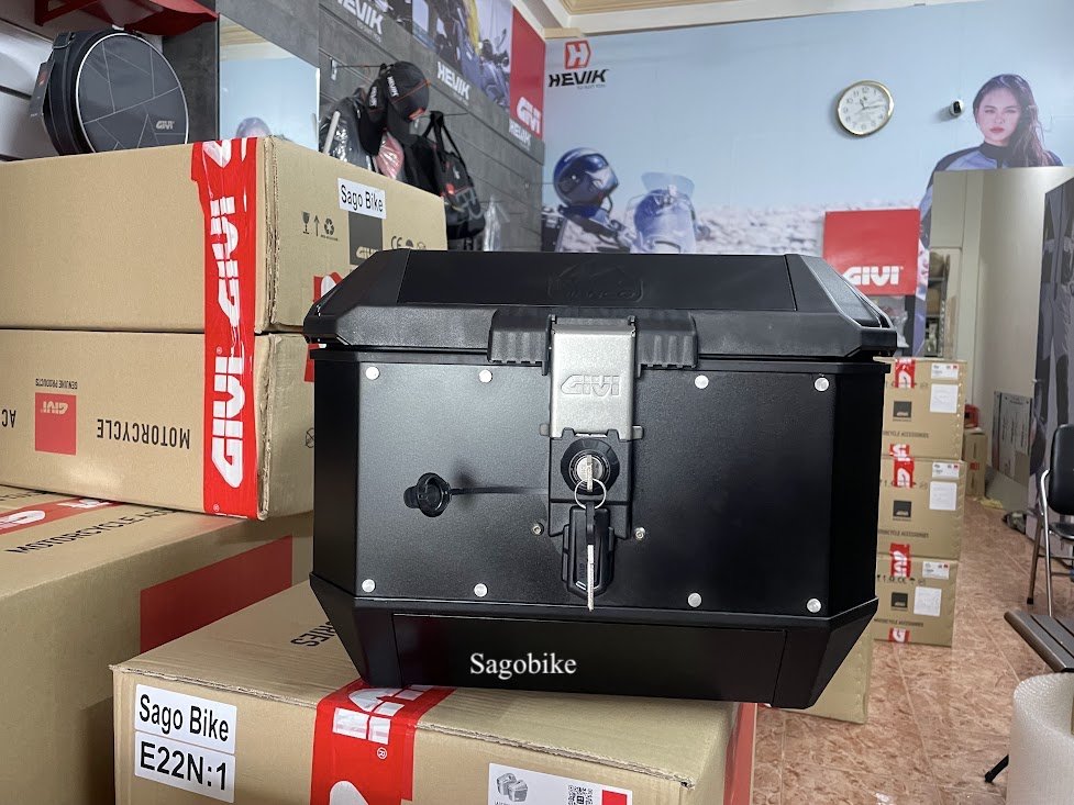 Thùng givi MTB45B Monte bianco - Thùng nhôm 45 lit của givi, bảo hành chính hãng 2 năm