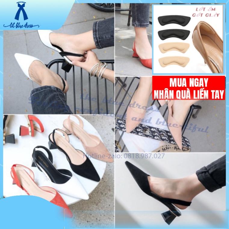 QUẢNG CHÂU Slingback mũi vác vuông gót tứ c có bigsize 40_41_42 cho nàng chân ngoại