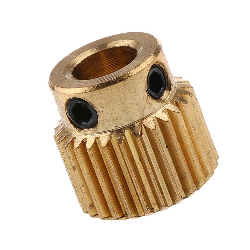 Brass 26 Teeth Extruder Gear With 5mm Bore M3 Hexagon Screw For 3D Printer