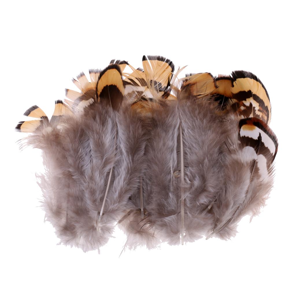 10Pcs Artificial Feathers Quills for Fly Tying/Tying Flies