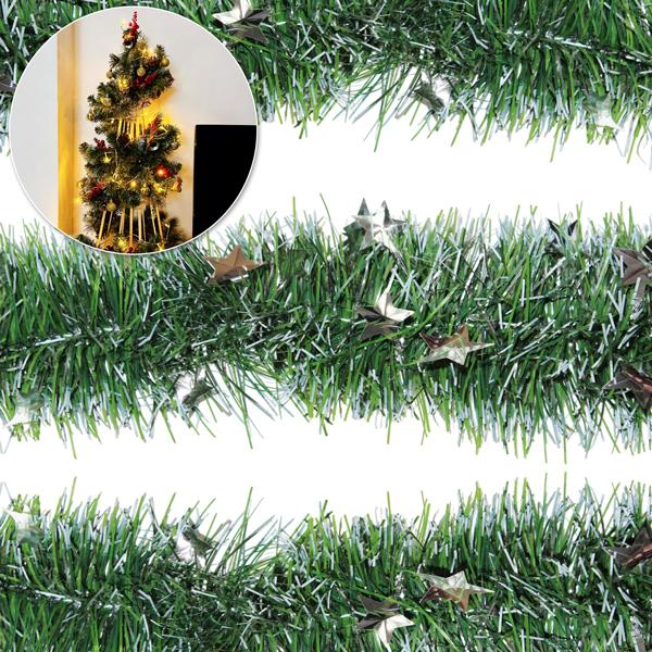 Dây Trang Trí Noel Ngôi Sao 180 cm - Chaang Chiia LP-SL-4S - Màu Bạc