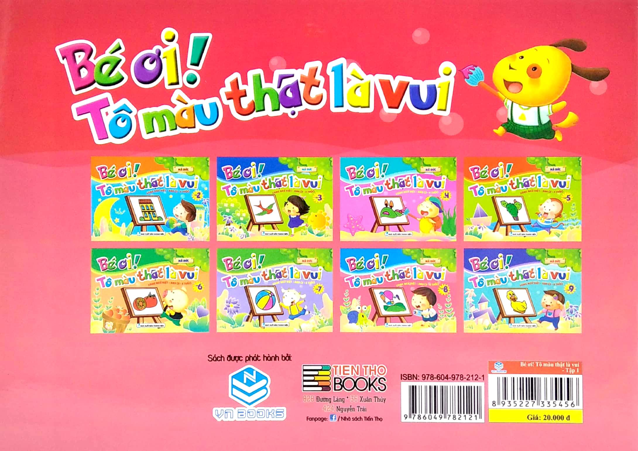 Bé Ơi! Tô Màu Thật Là Vui - Song Ngữ Việt - Anh - Tập 1